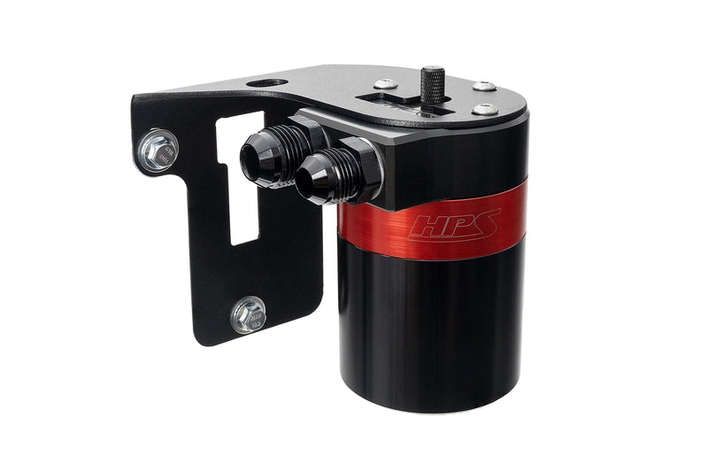 HPS Oil Catch Can - 2015-2021 Subaru WRX 2.0L Turbo - Black (860-007)