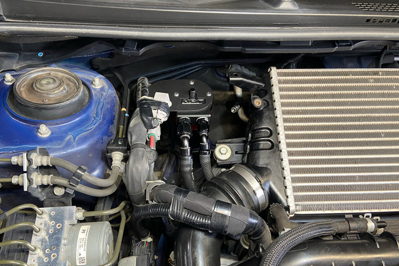 HPS Oil Catch Can - 2015-2021 Subaru WRX 2.0L Turbo - Black (860-007)