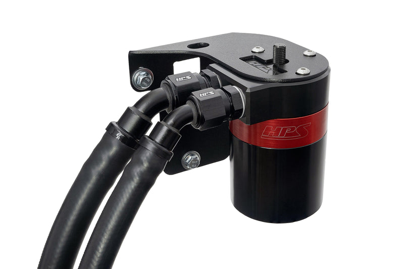HPS Oil Catch Can - 2015-2021 Subaru WRX 2.0L Turbo - Black (860-007)