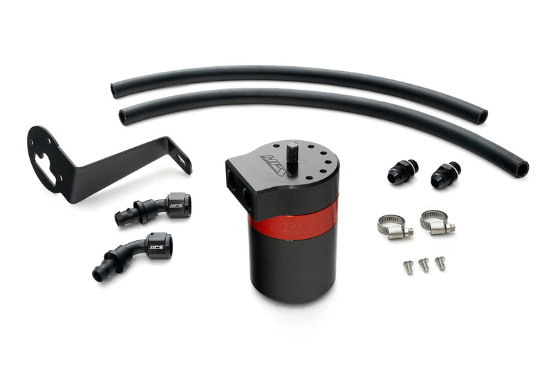 HPS Oil Catch Can - 2017-2021 Subaru WRX STI 2.5L Turbo - Black (860-008)