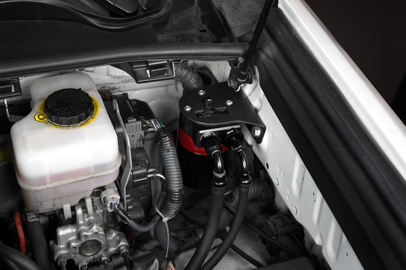 HPS Oil Catch Can - 2010-2024 Toyota 4Runner 4.0L V6 - Black (860-010)