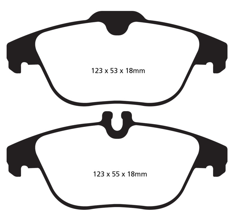 EBC 13-16 Mercedes-Benz GLK250 2.1 Twin TD Redstuff Rear Brake Pads