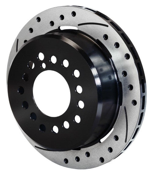 Wilwood Rotor-2.22in Offset-SRP-BLK-Drill-RH - 6 Lug