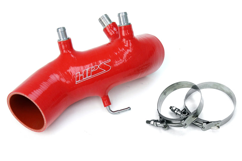 HPS Silicone Air Intake Hose - 1986-1992 Toyota Supra 7MGTE Turbo - Red (87-17882-RED)