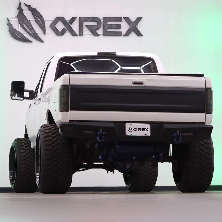 AlphaRex 87-96 Ford Bronco/F-150 Luxx-Series LED Tail Lights - Alpha-Black