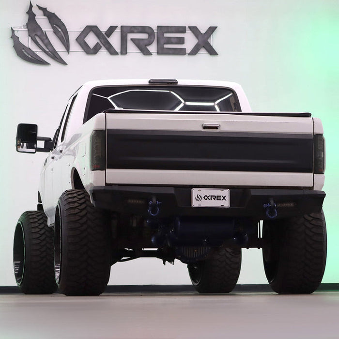 AlphaRex 87-96 Ford Bronco/F-150 Luxx-Series LED Tail Lights - Alpha-Black