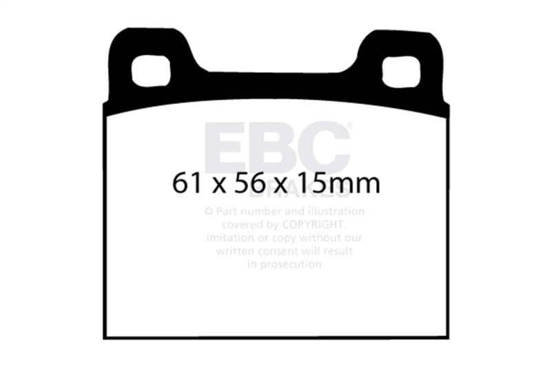 EBC 73-77 Porsche 911 2.7L Redstuff Front/Rear Brake Pads