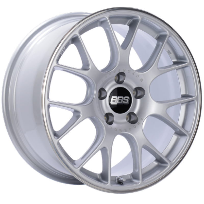 BBS CH-R 19x11 5x130 ET56 CB71.6 Brilliant Silver Polished Rim Protector Wheel w/ Motorsport Etching