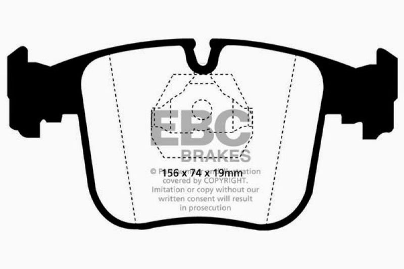 EBC 91-93 BMW 850 5.0 Redstuff Front Brake Pads