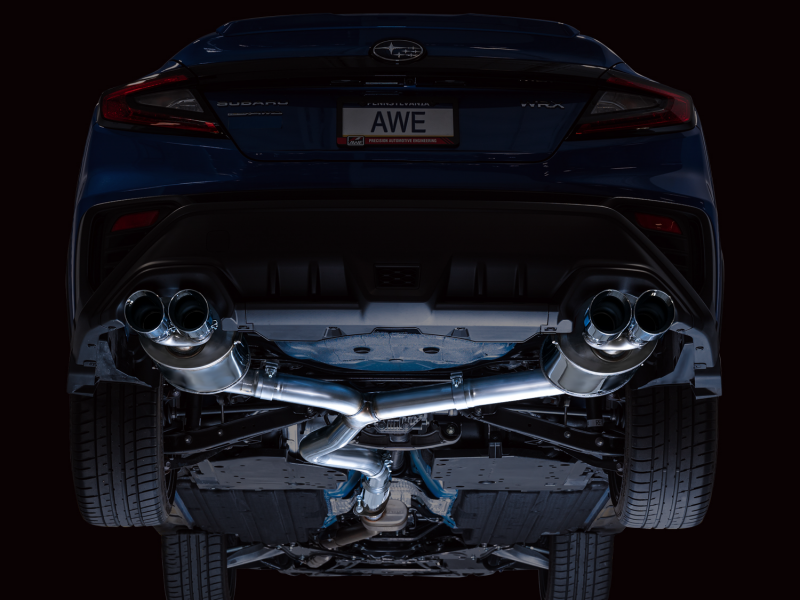 AWE Tuning 2022+ VB Subaru WRX Touring Edition Exhaust - Chrome Silver Tips