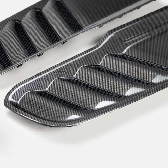 Anderson Composites 2021 Dodge RAM TRX Carbon Fiber Hood Vents - Type OE