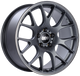 BBS CH-R 19x9.5 5x112 ET35 Satin Titanium Polished Rim Protector Wheel -82mm PFS/Clip Required