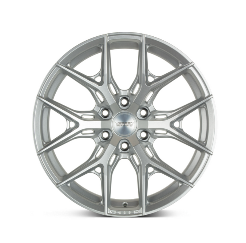 Vossen HF6-4 - 24x10in - 6x135 BP - ET 35 - 87.1 Dia - Deep - Satin Silver Wheel