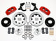 Wilwood Dynapro 6 Front Hub Kit 12.19in Drilled Red 55-57 Chevy