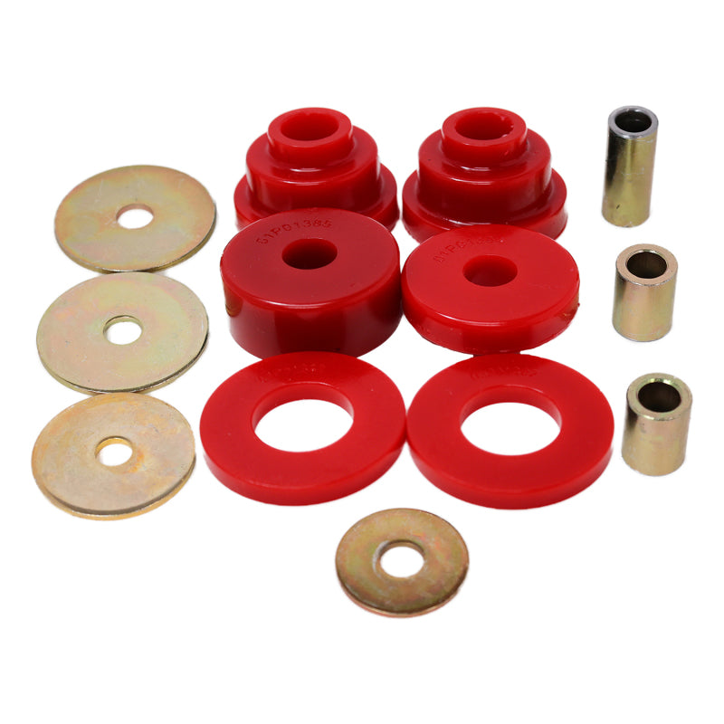 Energy Suspension 05-15 Toyota Tacoma w/ 6 Lug Rear Differential Bushing Set - Red