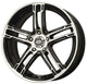 Enkei FD-05 15x7 4x100 38mm Offset 72.62 Bore Dia Black Machined Wheel