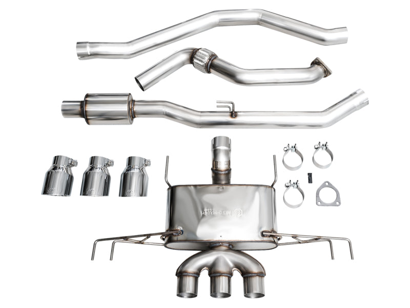 AWE Tuning 2023 Honda Civic Type R FL5 Touring Edition Exhaust w/ Triple Chrome Silver Tips