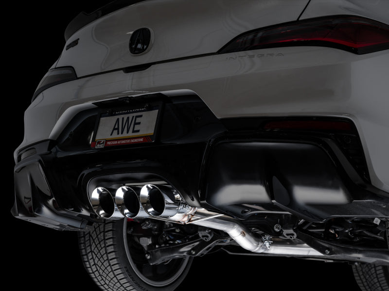 AWE Tuning 2024 Acura Integra Type S DE5 FWD Track Edition Exhaust w/ Triple Chrome Silver Tips