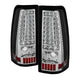 xTune Chevy Silverado 1500-2500-3500 03-06 C-Shape LED Tail Lights Chrome ALT-ON-CS03-G2-LED-C