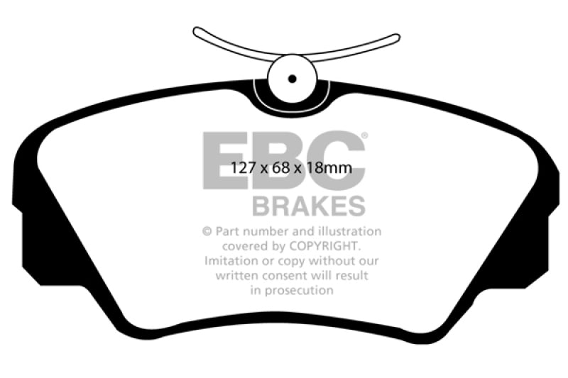 EBC 97-01 Cadillac Catera 3.0 Greenstuff Front Brake Pads