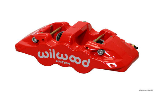 Wilwood Caliper-Aero6-L/H - Red 1.75/1.62/1.62in Pistons 1.25in Disc