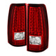 xTune Chevy Silverado 1500-2500-3500 03-06 C-Shape LED Tail Lights Red Clear ALT-ON-CS03-G2-LED-RC