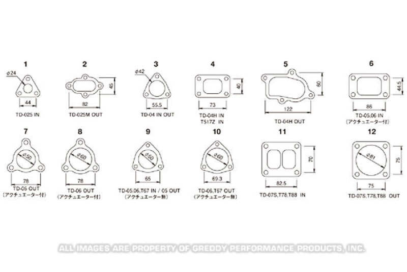 GReddy TD04H Actuator Style Turbo Outlet Gasket