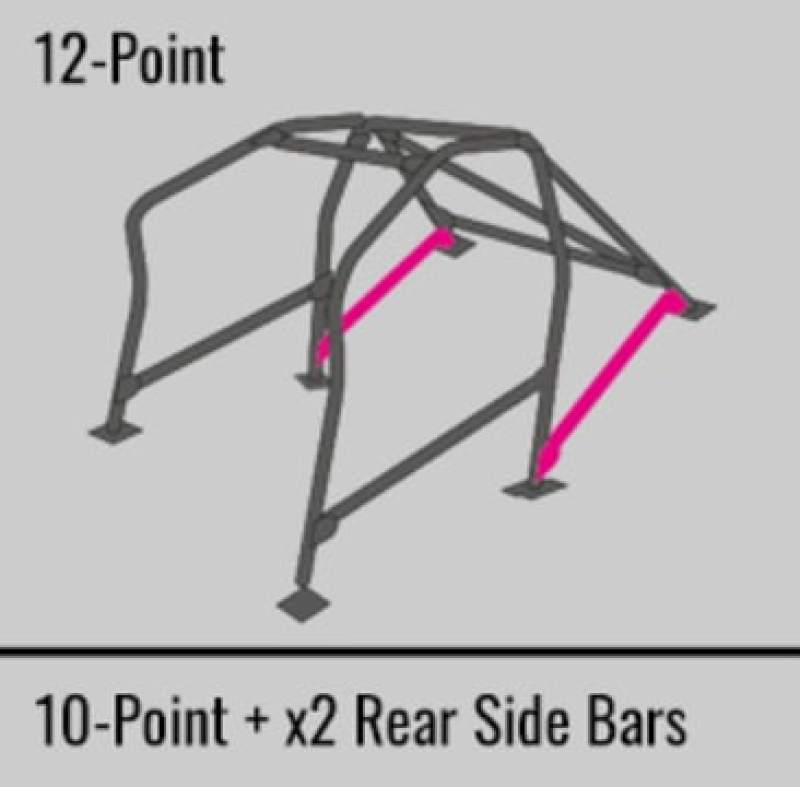 Cusco SFTY21 2-Pssgr 12pt BLK Around Dash Roll Cage 95-01 Acura Integra Type R (DC2) (S/O/No Cancel)