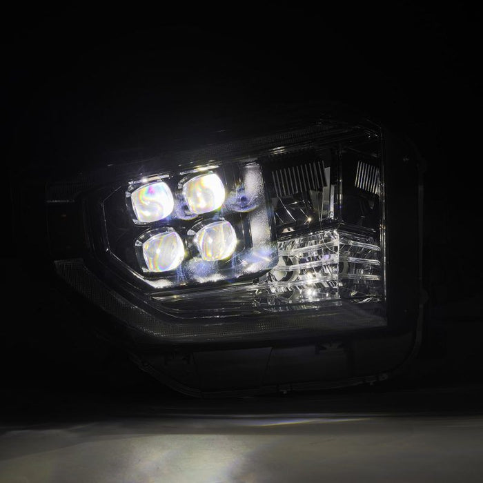 Spyder 14-21 Toyota Tundra w/LED DRL OE Left Halogen Headlight - Black (HD-JH-TTU14-DRL-OE-BK-L)