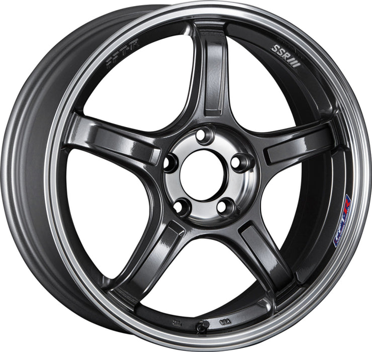 SSR GTX03 15x5.0 4x100 45mm Offset Black Graphite Wheel