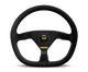 Momo MOD88 Steering Wheel 320 mm -  Black Suede/Black Spokes