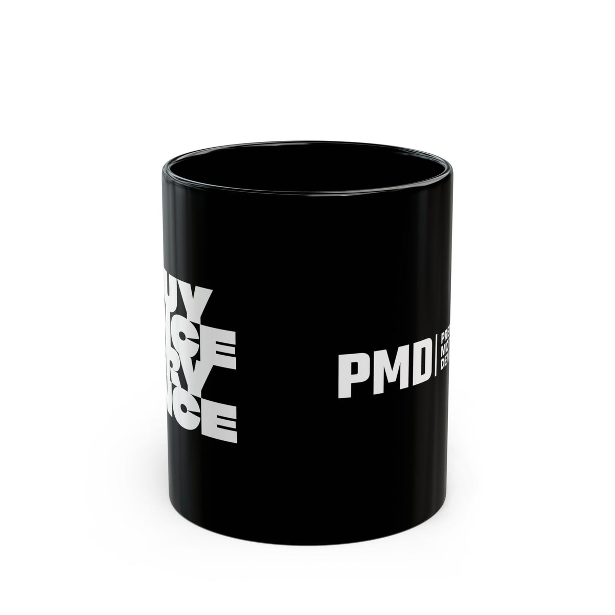 PMD "Buy Once Cry Once" Black Ceramic Coffee Mug – JDM Lifestyle Drinkware