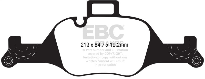 EBC 2017+ BMW 530 G30 Yellowstuff Front Brake Pads