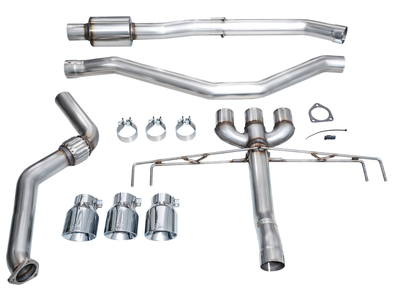 AWE Tuning 2024 Acura Integra Type S DE5 FWD Track Edition Exhaust w/ Triple Chrome Silver Tips