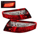 xTune Porsche 911 996 ( Non 4S. Turbo. GT3 ) 99-04 LED Tail Lights Red Clear ALT-ON-P99699-LED-RC