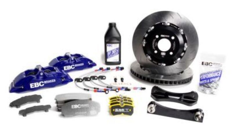 EBC Racing 01-09 Porsche 911 (996/997) Blue Apollo-6 Calipers 355mm Rotors Front Big Brake Kit