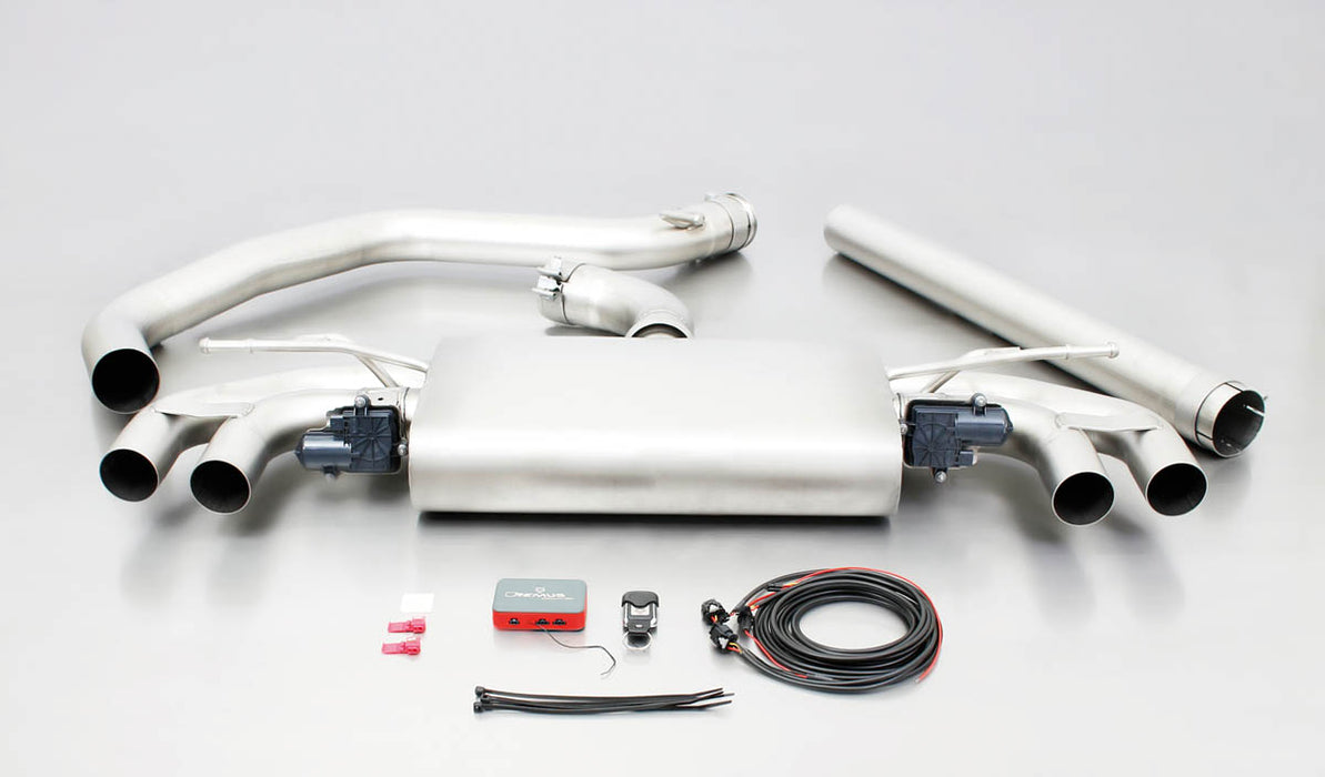 Remus 2013 Volkswagen GTI Mk VII Axle Back Exhaust w/Connection Tube/Diffusor/Polished Tail Pipe Set