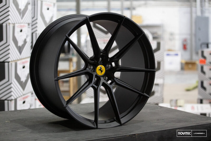 Vossen x Novitec NF9 21x10 - 5x114.3 BP - ET32 - Satin Black Ferrari 812 Superfast/GTS Front Wheel