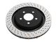 DBA 06-13 Chevrolet Corvette Base Rear 4000 Series Drilled Rotor