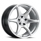 Kansei K11H Tandem 15x7in / 4x100 BP / 25mm Offset - Hyper Silver Wheel