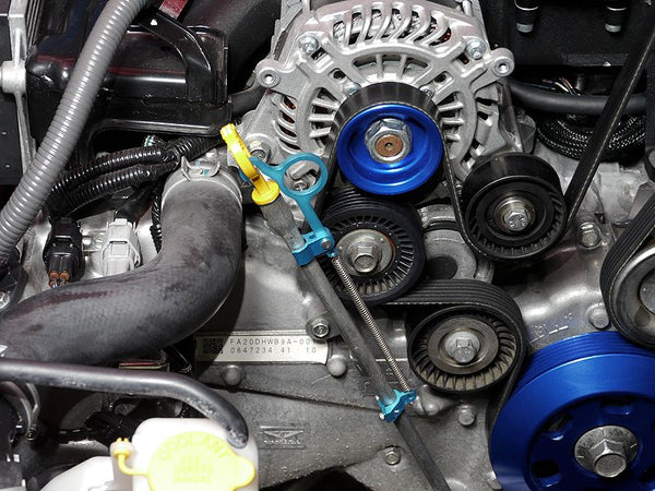 Cusco Billet Aluminum Blue Anodized Oil Level - Scion FR-S