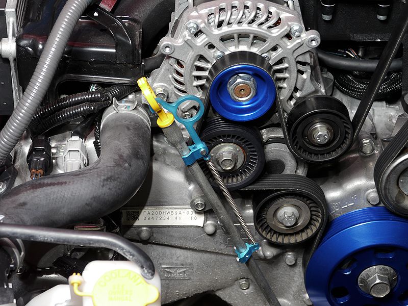 Cusco Billet Aluminum Blue Anodized Oil Level - Scion FR-S