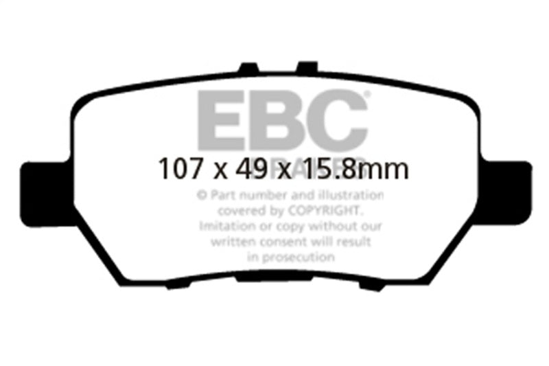 EBC 05-08 Acura RL 3.5 Greenstuff Rear Brake Pads