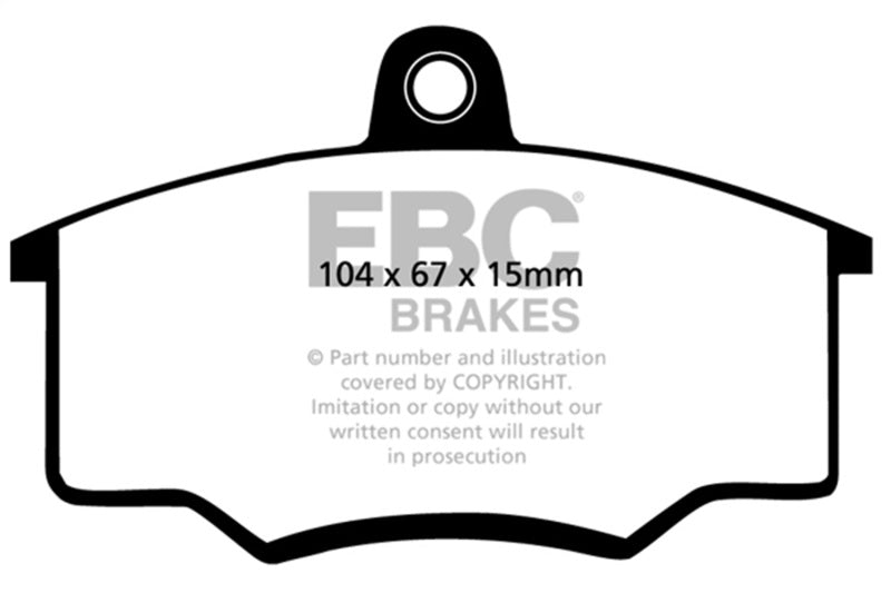 EBC 81-84 Audi Coupe 2.2 Greenstuff Front Brake Pads