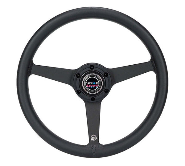 NRG Aluminum Steering Wheel 330mm - Heritage Solid Spoke - Ergonomic Grip - Anadized Black