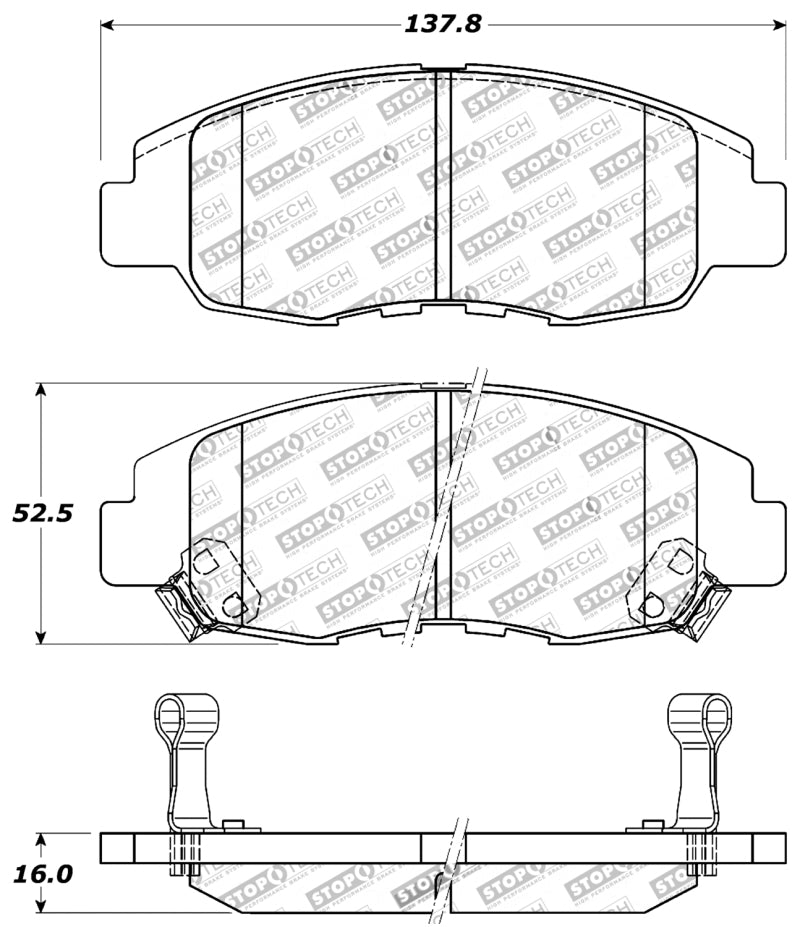 StopTech 98-02 Honda Accord Coupe/Sedan Performance Front Brake Kit