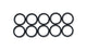 Vibrant -8AN Rubber O-Rings - Pack of 10