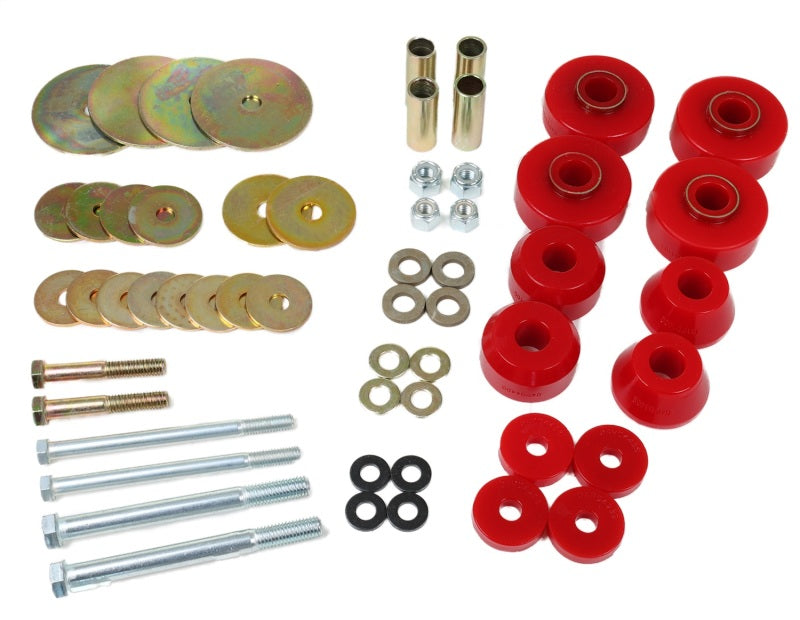 Energy Suspension 67-68 Chevrolet C-10 Pickup Red Body Mount Set