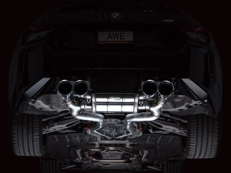 AWE Tuning 23-24 BMW G87 M2 SwitchPath Edition Exhaust - Chrome Silver Tips