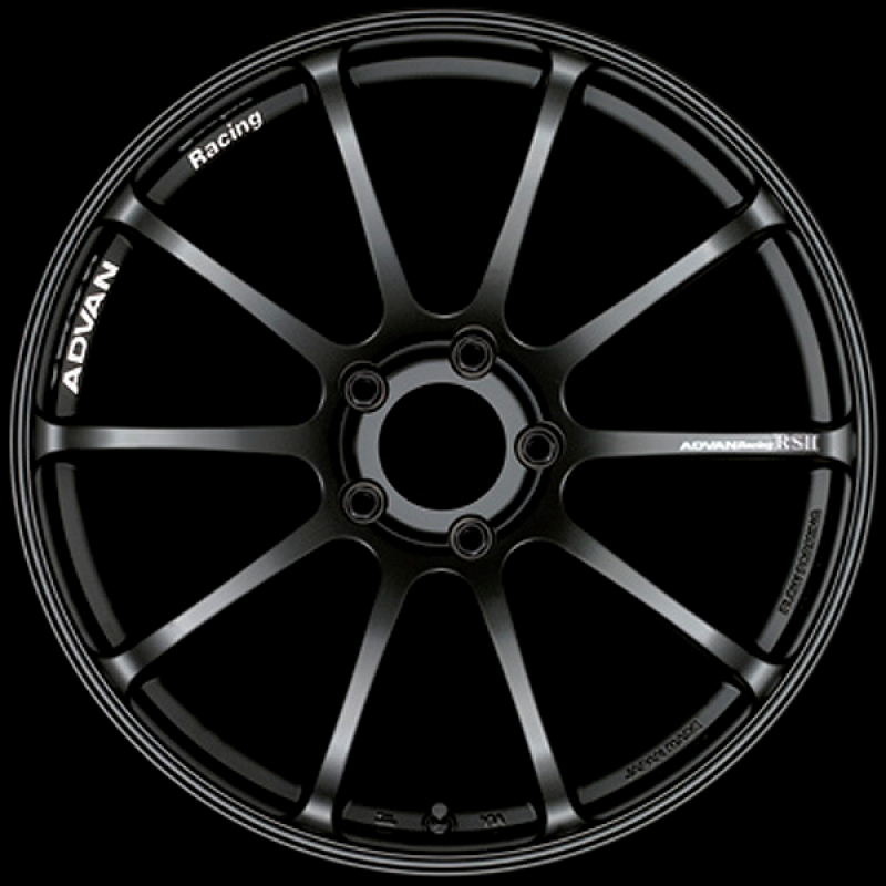 Advan RSII 17x9.5 / +15 Offset / 5x114.3 / 73mm Bore / Semi Gloss Black